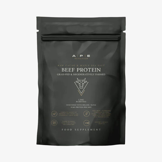 Ape Nutrition Grass-Fed Beef Protein - Raw Cacao & Maple Sea Salt (1.26kg) front of pack