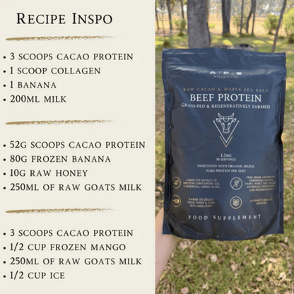 Ape Nutrition Grass-Fed Beef Protein - Raw Cacao & Maple Sea Salt (1.26kg) alternate view