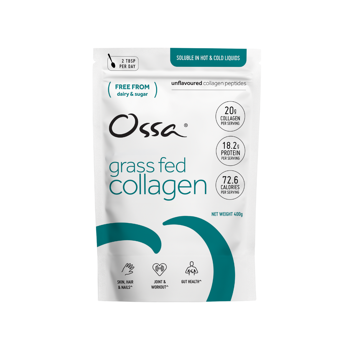 Ossa Organic Grass-Fed Collagen Peptides Powder (400g)